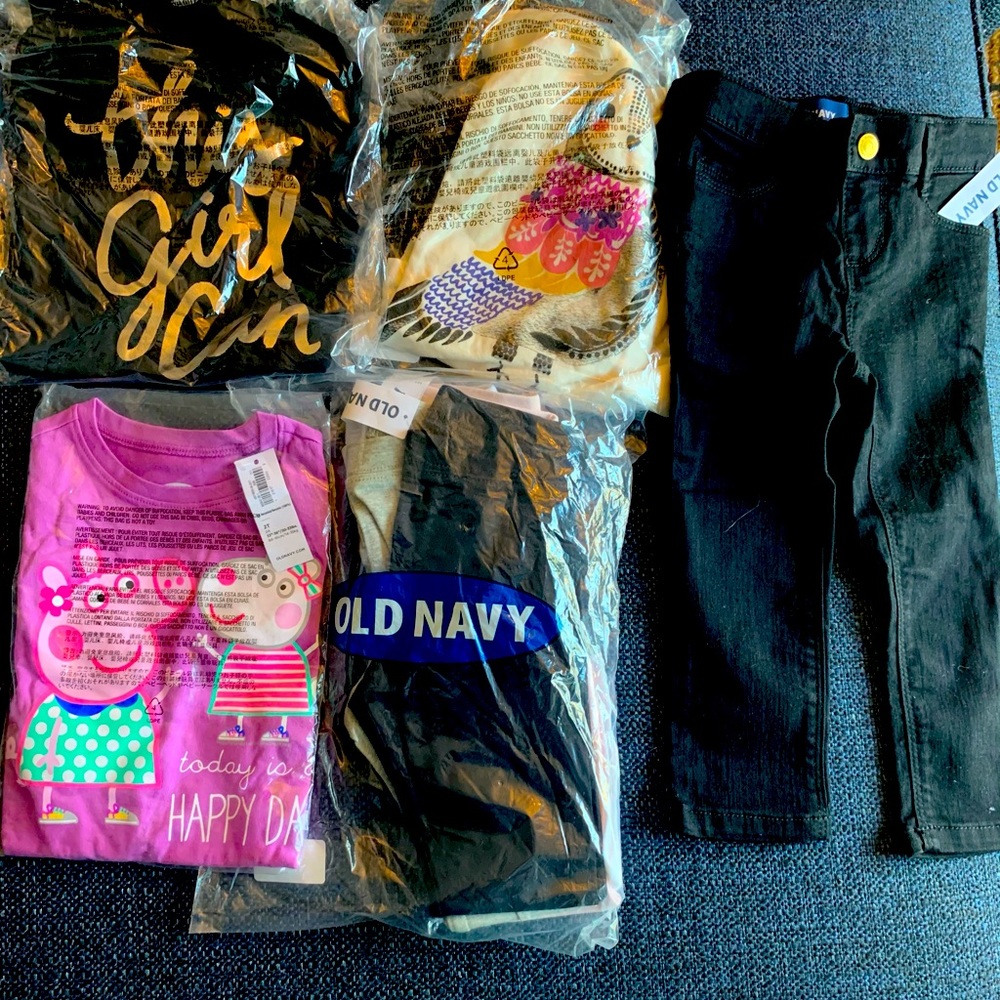 Brand new never worn toddler girl clothing!